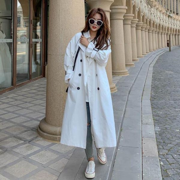 women's trench coats zhizan women coat windbreaker white double breasted korean style lady office with belt female outerwear spring, Tan;black
women's trench coats zhizan women coat windbreaker white double breasted korean style lady office with belt female outerwear spring, Tan;black