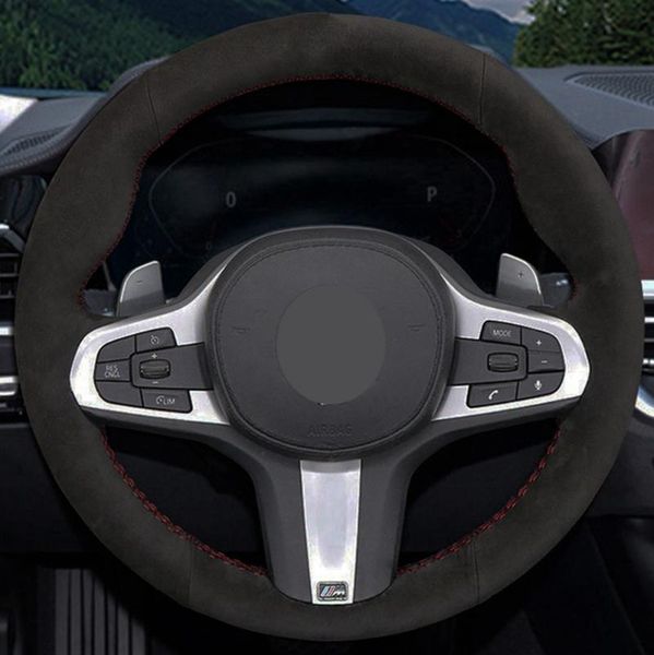 Steering Wheel Covers Car Cover Hand-stitched Black Suede For M Sport G30 G31 G32 G20 G21 G14 X3 G15 G16 G01 X4 G02 X5 G05
Steering Wheel Covers Car Cover Hand-stitched Black Suede For M Sport G30 G31 G32 G20 G21 G14 X3 G15 G16 G01 X4 G02 X5 G05
