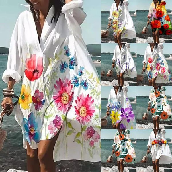 casual dresses elegant women colorful v neck long sleeve pocket button loose shirt mini dress length vestido de mujer summer, Black;gray
casual dresses elegant women colorful v neck long sleeve pocket button loose shirt mini dress length vestido de mujer summer, Black;gray