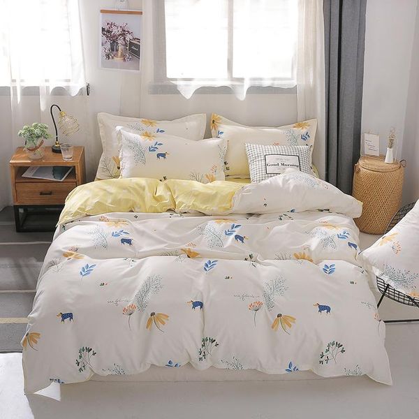 bedding sets durable set 4 in 1,1 duvet cover ,2 pillow shams and 1 bed sheet ,king ,twin ,full size