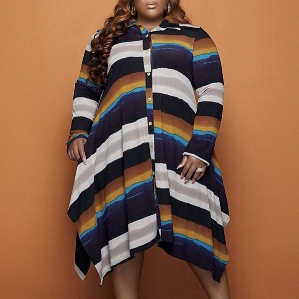 women's plus size shirt dress striped v neck print long sleeve spring summer casual midi dress causal daily dress p85b#, Black
women's plus size shirt dress striped v neck print long sleeve spring summer casual midi dress causal daily dress p85b#, Black