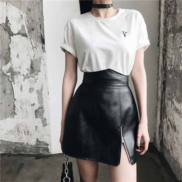 skirts summer autumn pu leather skirt women high waist punk hollow out zipper cool black streetwear mini short gothic girls q
skirts summer autumn pu leather skirt women high waist punk hollow out zipper cool black streetwear mini short gothic girls q
