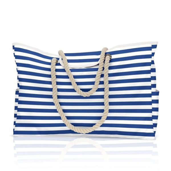 evening bags femme summer large-capacity beach bag blue and white striped women designer handbag
evening bags femme summer large-capacity beach bag blue and white striped women designer handbag