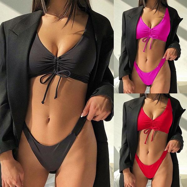 high waist bikini 2021 black red swimwear beachwear splicing bandage push up swimsuit women leg bandeau biki one-piece suits
high waist bikini 2021 black red swimwear beachwear splicing bandage push up swimsuit women leg bandeau biki one-piece suits