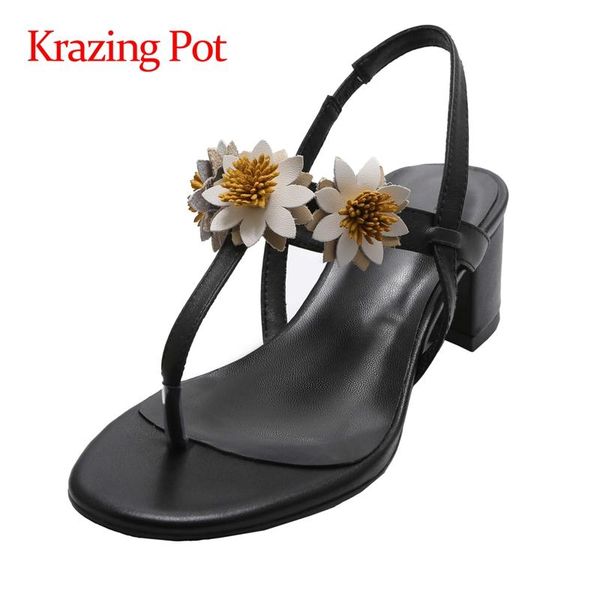 krazing pot summer high fashion plus size peep toe med heels flowers flip flop sling back sweet girls slip on sandals women l70, Black
krazing pot summer high fashion plus size peep toe med heels flowers flip flop sling back sweet girls slip on sandals women l70, Black