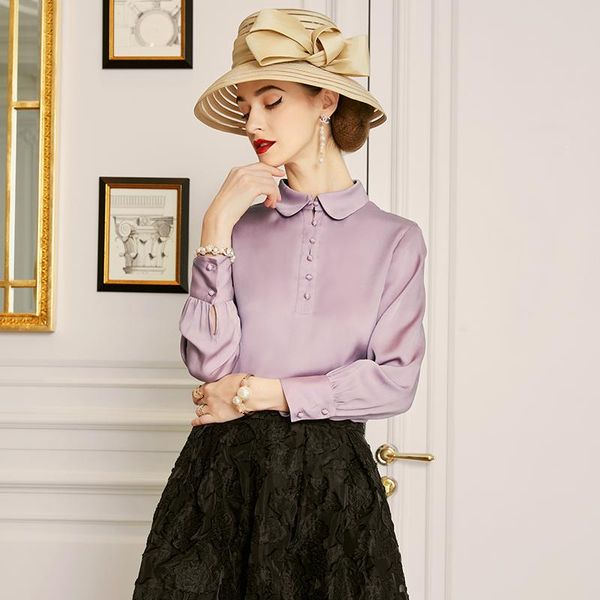 women's blouses & shirts 90% genuine silk female spring autumn 2021 office lady style blouse elegant for women chemise zjt2365, White
women's blouses & shirts 90% genuine silk female spring autumn 2021 office lady style blouse elegant for women chemise zjt2365, White