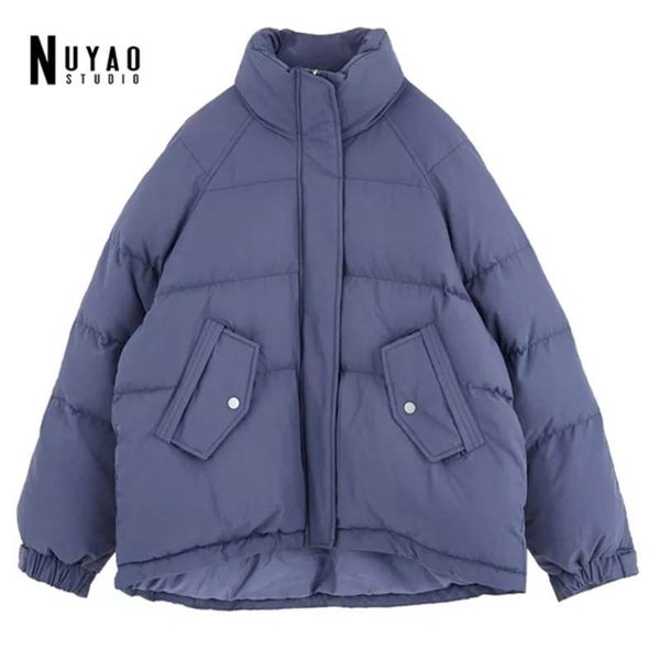 winter women bread coat loose fashion solid thick snow woman oversize parkas warm cotton jackets female outerwear blue 210927, Black
winter women bread coat loose fashion solid thick snow woman oversize parkas warm cotton jackets female outerwear blue 210927, Black