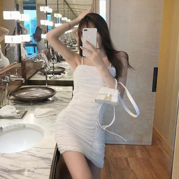 casual dresses women suspender for women's summer 2021 tight skirt with thin white vestido de mujer femme robe, Black;gray
casual dresses women suspender for women's summer 2021 tight skirt with thin white vestido de mujer femme robe, Black;gray