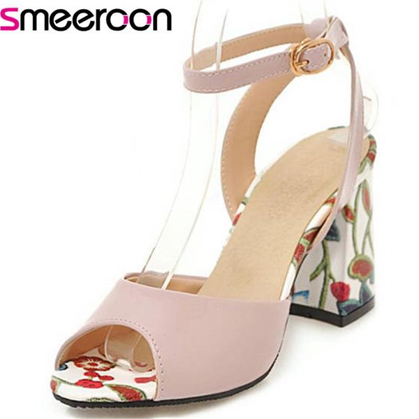 smeeroon 2021 large size 33-44 peep toe sweet pink summer shoes simple buckle women sandals square high heels woman, Black
smeeroon 2021 large size 33-44 peep toe sweet pink summer shoes simple buckle women sandals square high heels woman, Black