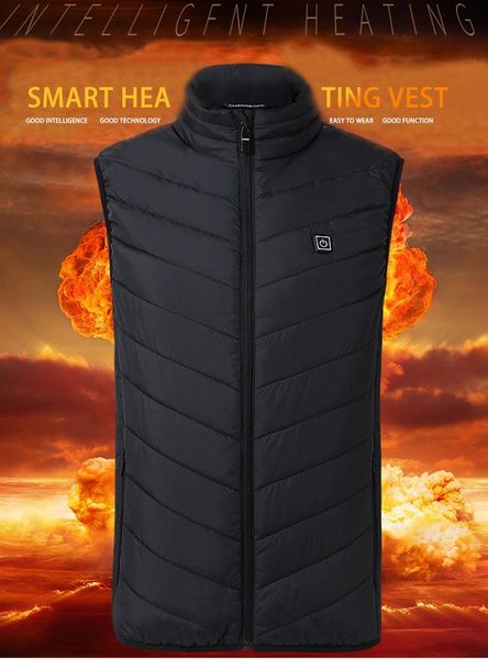 men's vests 2 heated vest jacket fashion men women coat clothes intelligent electric heating thermal warm winter hunt, Black;white
men's vests 2 heated vest jacket fashion men women coat clothes intelligent electric heating thermal warm winter hunt, Black;white