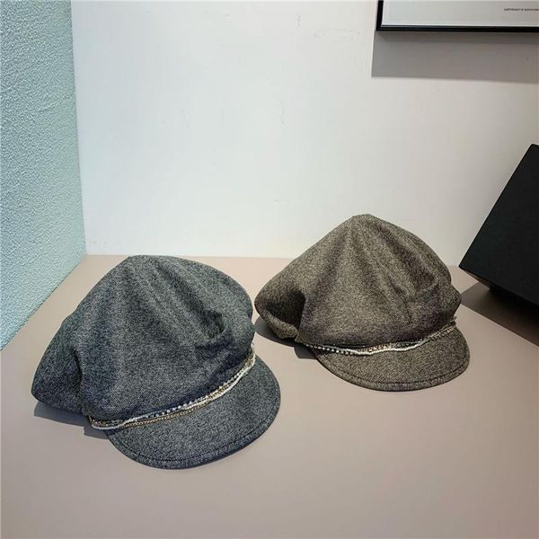 stingy brim hats 202107-xx fashion rhinestone chain street lady leisure octagonal hat women visors cap, Blue;gray
stingy brim hats 202107-xx fashion rhinestone chain street lady leisure octagonal hat women visors cap, Blue;gray