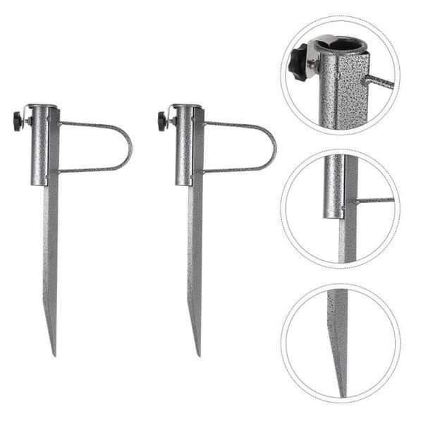 umbrellas 2pcs beach umbrella sand anchor steel holder right angle stand