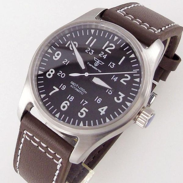 wristwatches tandorio 39mm men mechanical watches 20atm waterproof nh35a movement luminous sapphire glass automatic wristwatch, Slivery;brown
wristwatches tandorio 39mm men mechanical watches 20atm waterproof nh35a movement luminous sapphire glass automatic wristwatch, Slivery;brown