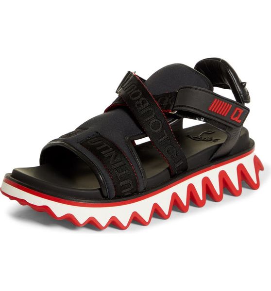 2021s summer men's spiked sandal red botto platform loubisharks sandals loubiflat mens reds sole rubber sandalies luxury designs eu38-4, Black
2021s summer men's spiked sandal red botto platform loubisharks sandals loubiflat mens reds sole rubber sandalies luxury designs eu38-4, Black