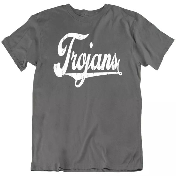 trojans vintage tee text football team sport short sleeve men t-shirts gift new, White;black
trojans vintage tee text football team sport short sleeve men t-shirts gift new, White;black