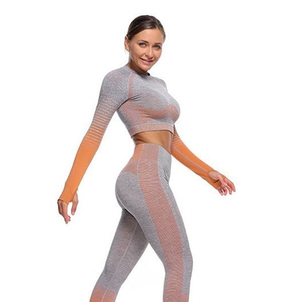 gym clothing seamless yoga suit quick-drying breathable striped knitted hip-lifting stretch running fitness sportswear, White;black
gym clothing seamless yoga suit quick-drying breathable striped knitted hip-lifting stretch running fitness sportswear, White;black