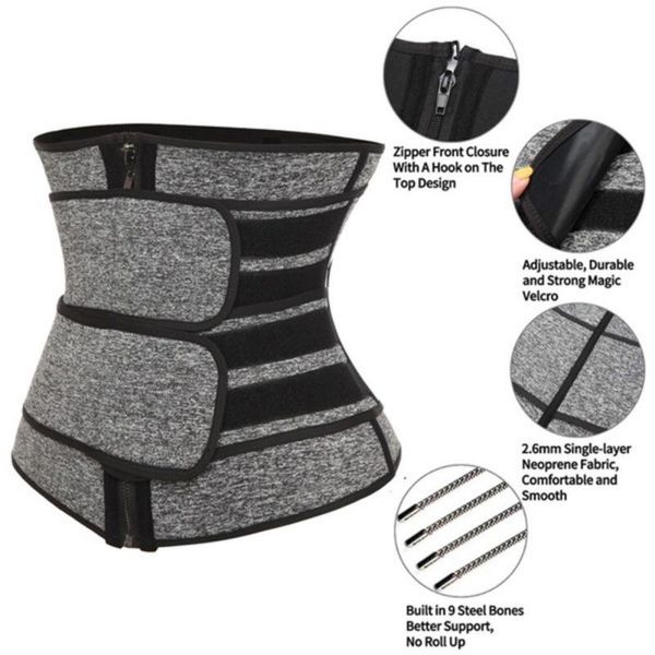 waist trainer body shaper women slimming belly tummy sweat shapewear workout compression trimmer belt corset women's shapers, Black;white
waist trainer body shaper women slimming belly tummy sweat shapewear workout compression trimmer belt corset women's shapers, Black;white
