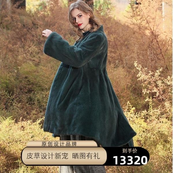 women's fur & faux besfunny2021 thickened velvet mink coat whole female long young, Black
women's fur & faux besfunny2021 thickened velvet mink coat whole female long young, Black