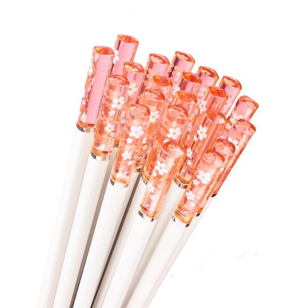chopsticks 5 pair amber alloy reusable non-slip sushi chinese gift tableware set kitchen
chopsticks 5 pair amber alloy reusable non-slip sushi chinese gift tableware set kitchen