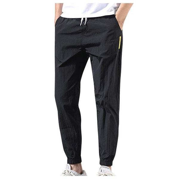 men's pants trousers fashionable trendy plus size loose ice tow sports solid color casual tracksuit with tied feet, Black
men's pants trousers fashionable trendy plus size loose ice tow sports solid color casual tracksuit with tied feet, Black