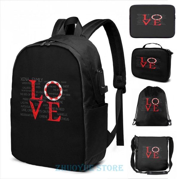 backpack funny graphic print xena love usb charge men school bags women cosmetic bag travel laptop
backpack funny graphic print xena love usb charge men school bags women cosmetic bag travel laptop