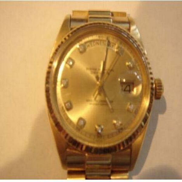 luxury wristwatch mens solid 18k yellow gold day date president watch champagne diamond mens automatic mechanical watches montre de luxe, Slivery;brown
luxury wristwatch mens solid 18k yellow gold day date president watch champagne diamond mens automatic mechanical watches montre de luxe, Slivery;brown