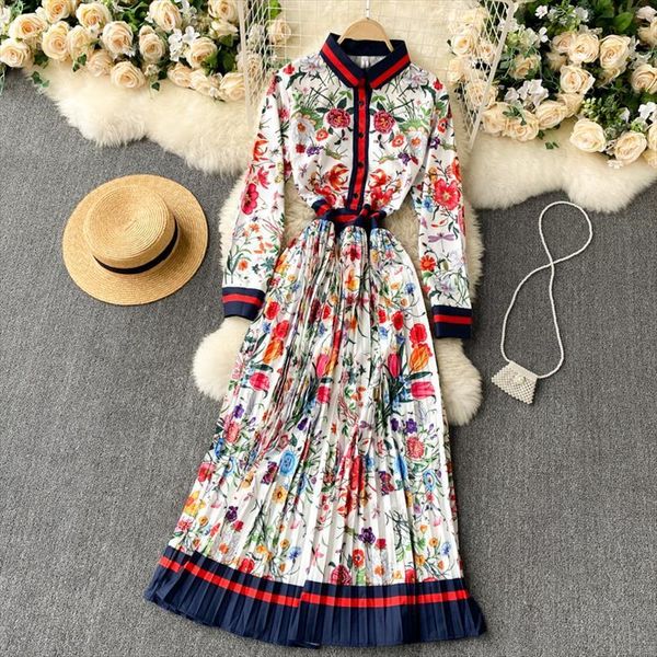 fashion elegant pleated autumn women dress and winter printed long sleeve korean clothings vestidos q408, Black;gray
fashion elegant pleated autumn women dress and winter printed long sleeve korean clothings vestidos q408, Black;gray