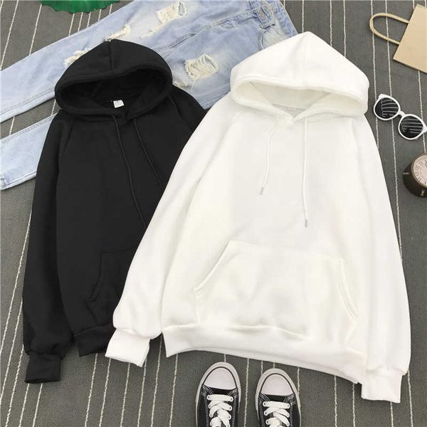 summer solid color female plus size hooded loose pocket vintage fun fashion harajuku punk velvet sweatshirt 210608, Black
summer solid color female plus size hooded loose pocket vintage fun fashion harajuku punk velvet sweatshirt 210608, Black