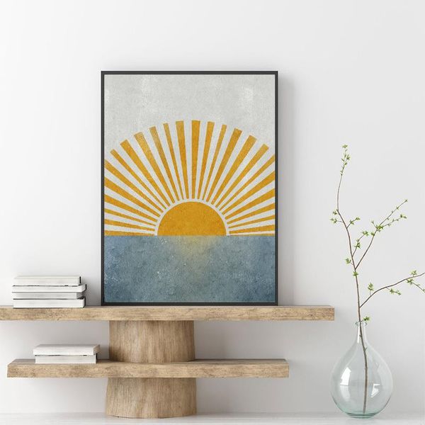 paintings sunburst illustration mid century canvas painting posters prints sun and sea landscape boho wall art pictures home room decor
paintings sunburst illustration mid century canvas painting posters prints sun and sea landscape boho wall art pictures home room decor