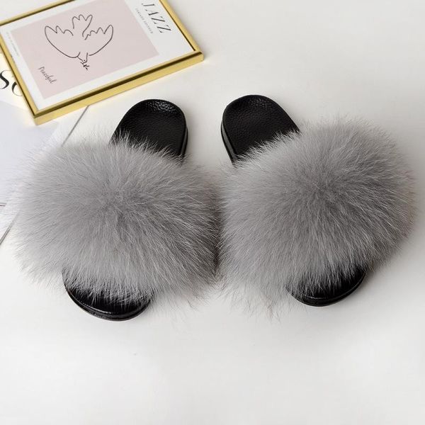 slippers summer fluffy shoes raccoon fur women real flip flop flat furry slides outdoor sandals woman amazing, Black
slippers summer fluffy shoes raccoon fur women real flip flop flat furry slides outdoor sandals woman amazing, Black