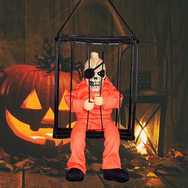 40jc halloween horror decorations hanging ghost haunted house animated jail prisoner skeleton party bar flashing toy
40jc halloween horror decorations hanging ghost haunted house animated jail prisoner skeleton party bar flashing toy