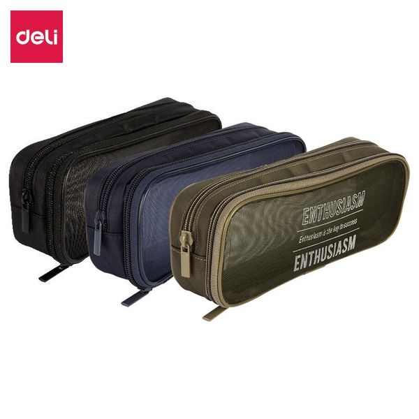 deli pencil bag school supplies cool boys mesh design portable kids pouch kawaii pen bags stationery case
deli pencil bag school supplies cool boys mesh design portable kids pouch kawaii pen bags stationery case