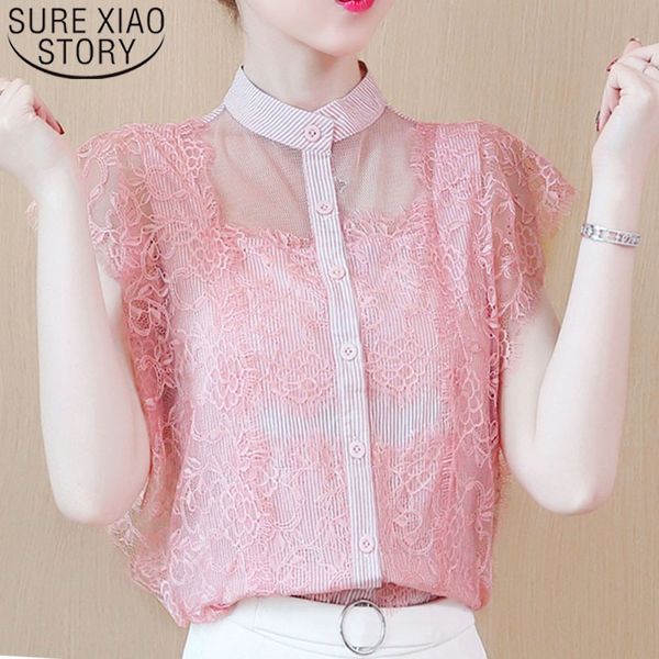blusas mujer de moda chiffon blouse shirt ladies button lace solid stand pink for women shirts short 4787 50 210415, White
blusas mujer de moda chiffon blouse shirt ladies button lace solid stand pink for women shirts short 4787 50 210415, White