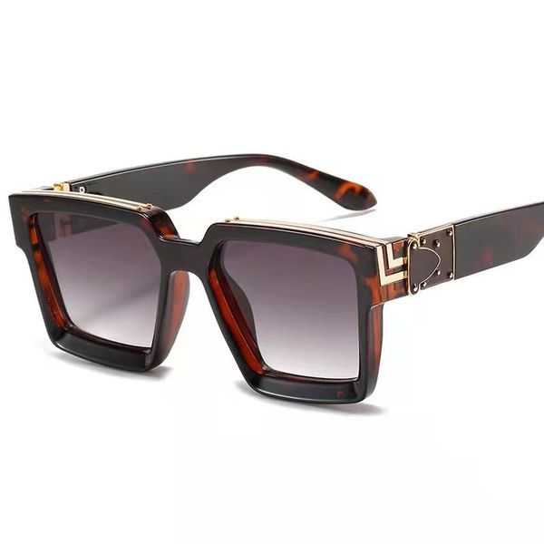 sunglasses 2021men flat lens brand designer fashion women mirror shades oversize square uv400, White;black
sunglasses 2021men flat lens brand designer fashion women mirror shades oversize square uv400, White;black