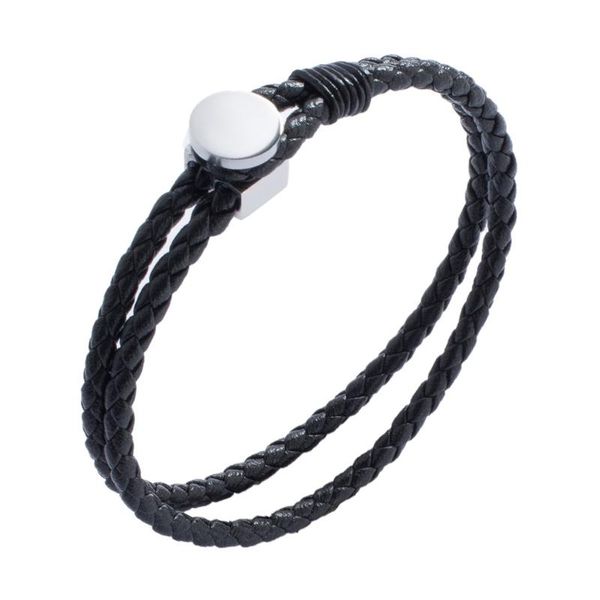 cuff stainless steel clasps charm bracelets handmade men women fashion jewelry braided leather rope simple braceletme514, White
cuff stainless steel clasps charm bracelets handmade men women fashion jewelry braided leather rope simple braceletme514, White