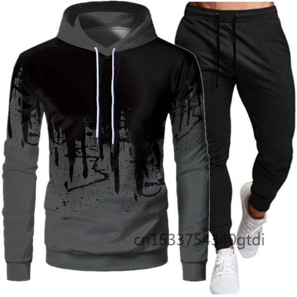 men's tracksuits men sportswear set autumn winter hoodies mens tracksuit patchwork fashion sweatshirt+pants male casual two pieces trac, Gray 
men's tracksuits men sportswear set autumn winter hoodies mens tracksuit patchwork fashion sweatshirt+pants male casual two pieces trac, Gray