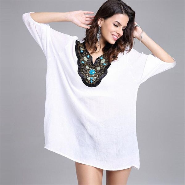women's t-shirt luxury t shirts women 2021 embroidery aesthetic clothes summer oversize shirt long plus size buty, White
women's t-shirt luxury t shirts women 2021 embroidery aesthetic clothes summer oversize shirt long plus size buty, White