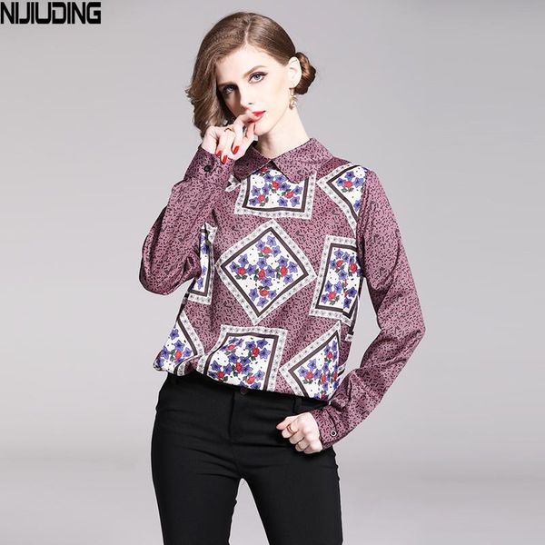 women's blouses & shirts nijiuding autumn polyester printed shirt female slim-fitting wild retro long-sleeved lapel world bank casual l, White
women's blouses & shirts nijiuding autumn polyester printed shirt female slim-fitting wild retro long-sleeved lapel world bank casual l, White