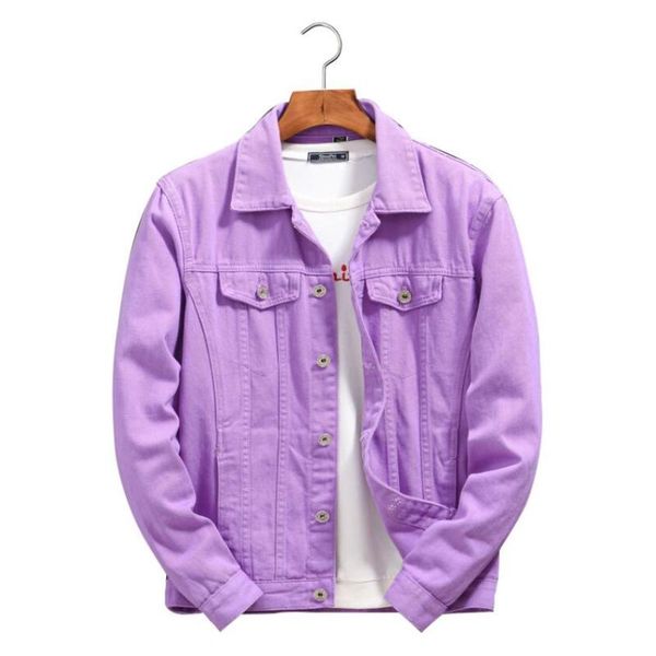 men's jackets igh quality men denim purple orange outwear casual cowboy coats autumn loose jean jacket chaqueta hombre, Black;brown
men's jackets igh quality men denim purple orange outwear casual cowboy coats autumn loose jean jacket chaqueta hombre, Black;brown