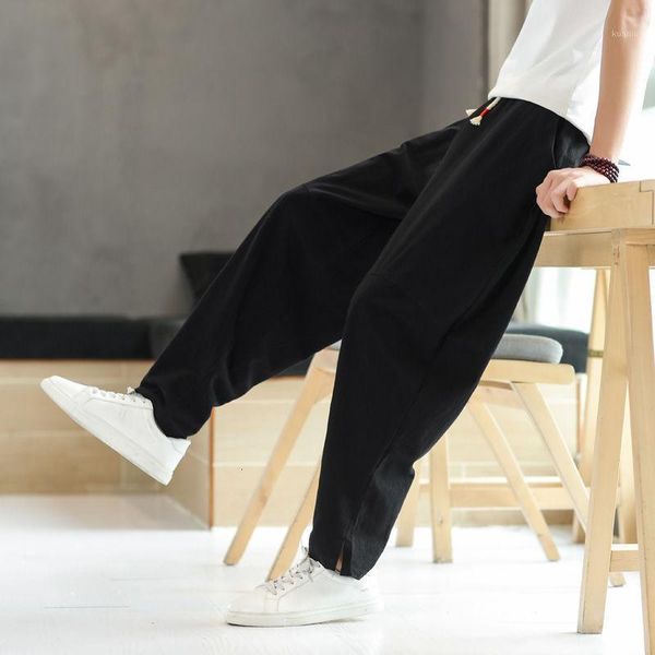 the listing chinese style loose solid color wide casual leg men's large straight sport pants, Black
the listing chinese style loose solid color wide casual leg men's large straight sport pants, Black