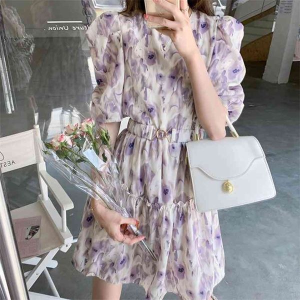 summer sweet floral printed o-neck puff sleeve party dress female elegant women a-line high waist midi with belt 210519, Black;gray
summer sweet floral printed o-neck puff sleeve party dress female elegant women a-line high waist midi with belt 210519, Black;gray
