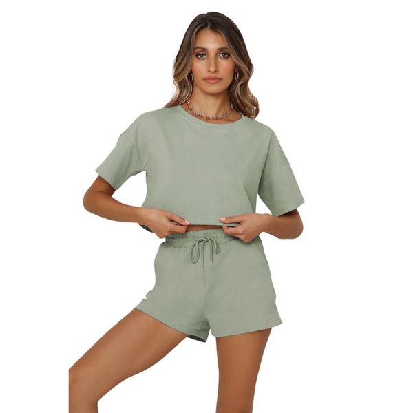 women's tracksuits short sleeve sweatsuit sets lounge 2 piece o neck tracksuit casual loose fit outfits crewneck jogger pajama set s-xl, Gray
women's tracksuits short sleeve sweatsuit sets lounge 2 piece o neck tracksuit casual loose fit outfits crewneck jogger pajama set s-xl, Gray