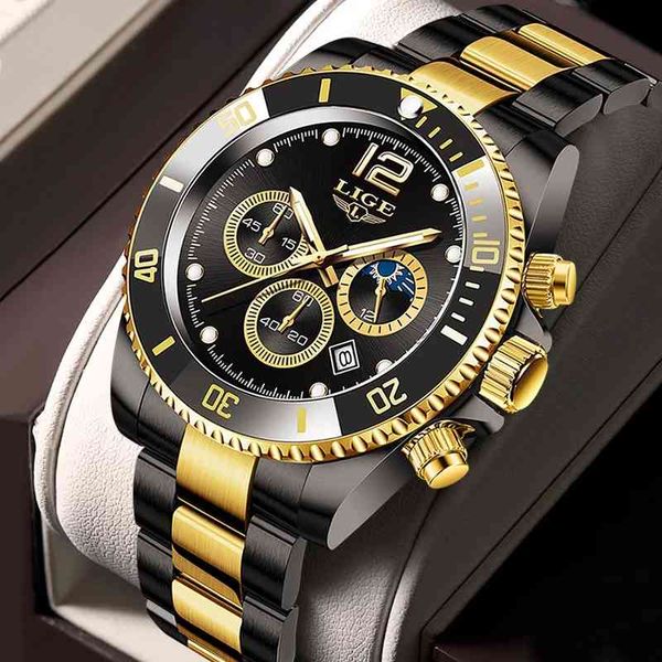 watches lige mens brand luxury clock casual stainless steel hour luminous men watch waterproof sports quartz chronograph+box, Slivery;brown
watches lige mens brand luxury clock casual stainless steel hour luminous men watch waterproof sports quartz chronograph+box, Slivery;brown