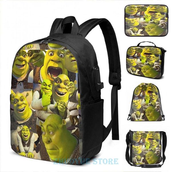 backpack funny graphic print shrek usb charge men school bags women bag travel laptop
backpack funny graphic print shrek usb charge men school bags women bag travel laptop