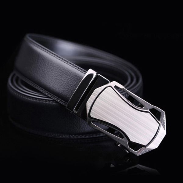 belt business automatic buckle leather men's pants shop economic belt, Black;brown