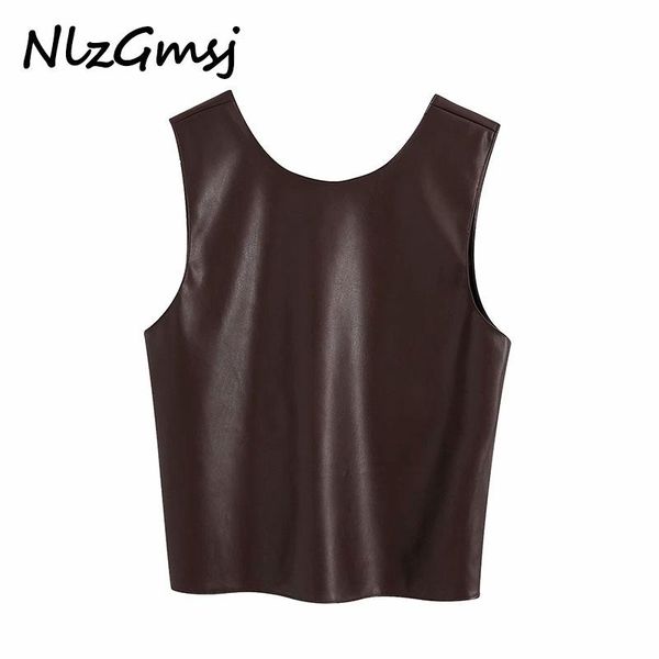 nlzgmsj women 2021 fashion faux leather cropped blouses vintage backless cross side zipper female shirts blusas chic women's &, White
nlzgmsj women 2021 fashion faux leather cropped blouses vintage backless cross side zipper female shirts blusas chic women's &, White