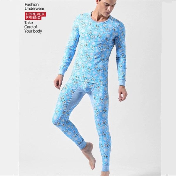 men's sleepwear 1 set fashion brand o-neck winter thermal print underwear warm cotton long johns for men pants, Black;brown
men's sleepwear 1 set fashion brand o-neck winter thermal print underwear warm cotton long johns for men pants, Black;brown