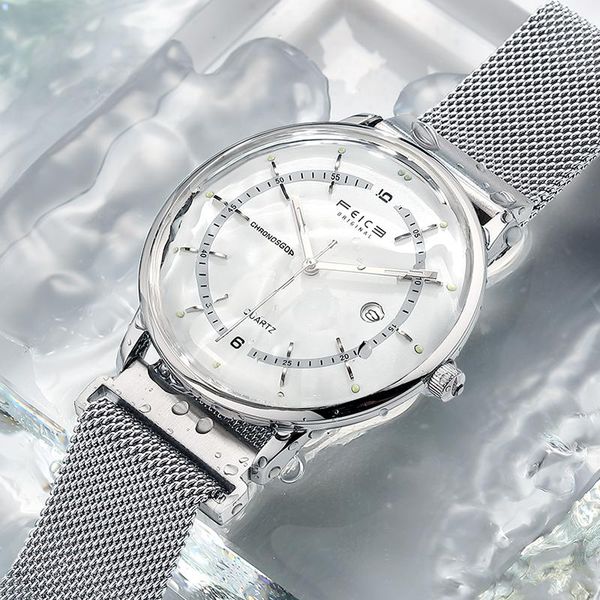 wristwatches nice man quartz clock 2.5d mineral crystal wristwatch men's fashion casual dress watch waterproof elegant analog fs166, Slivery;brown
wristwatches nice man quartz clock 2.5d mineral crystal wristwatch men's fashion casual dress watch waterproof elegant analog fs166, Slivery;brown