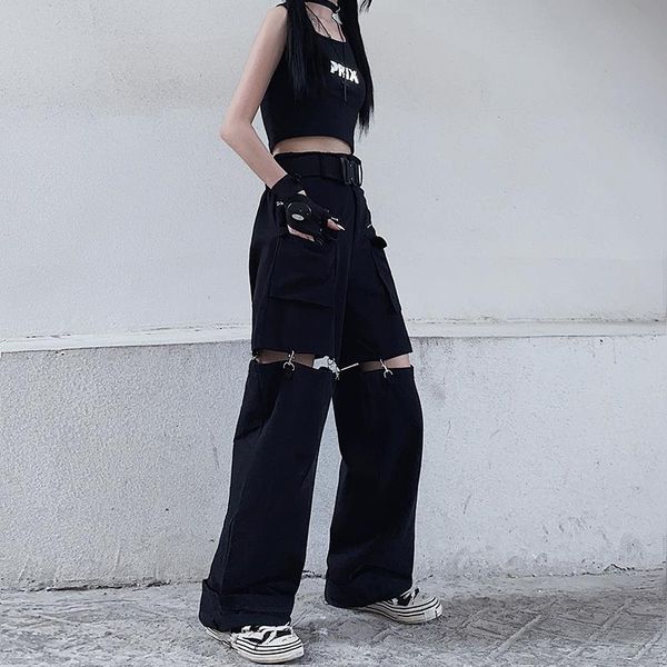 women pants harajuku street retro lightning casual trousers for female loose wide leg trouser suits cloth hip hop joggers pants, Black;white
women pants harajuku street retro lightning casual trousers for female loose wide leg trouser suits cloth hip hop joggers pants, Black;white