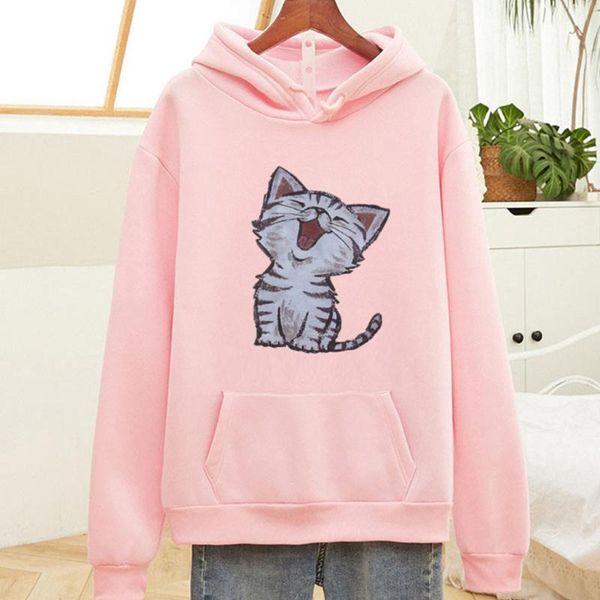 women's hoodies & sweatshirts women long sleeve hoody kawaii cat print casual hooded sweatshirt pullover harajuku hoodie sudadera, Black
women's hoodies & sweatshirts women long sleeve hoody kawaii cat print casual hooded sweatshirt pullover harajuku hoodie sudadera, Black
